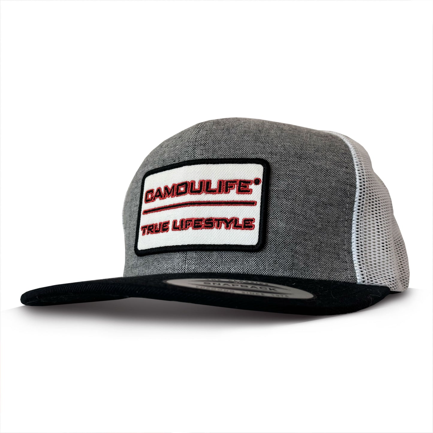 FB708 Camoulife Hunting Vintage Outdoor Patch Baseball Trucker Cap (110 Trucker Cap) Black